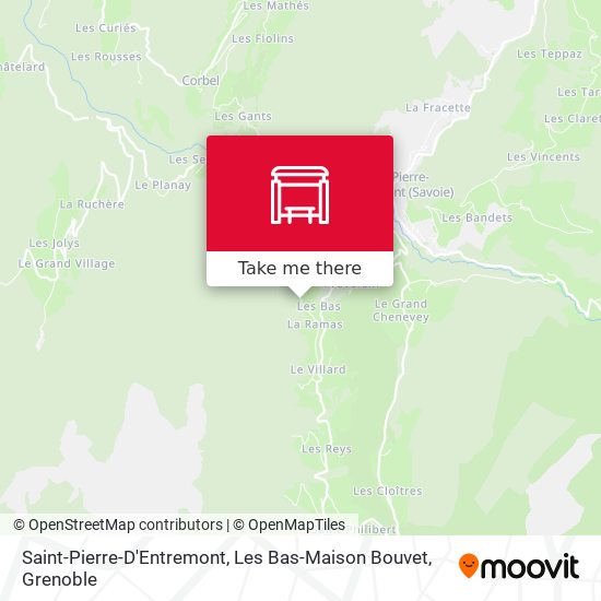 Saint-Pierre-D'Entremont, Les Bas-Maison Bouvet map