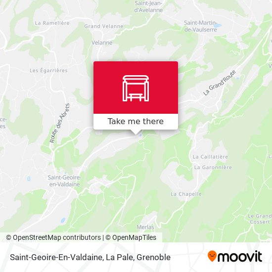 Saint-Geoire-En-Valdaine, La Pale map