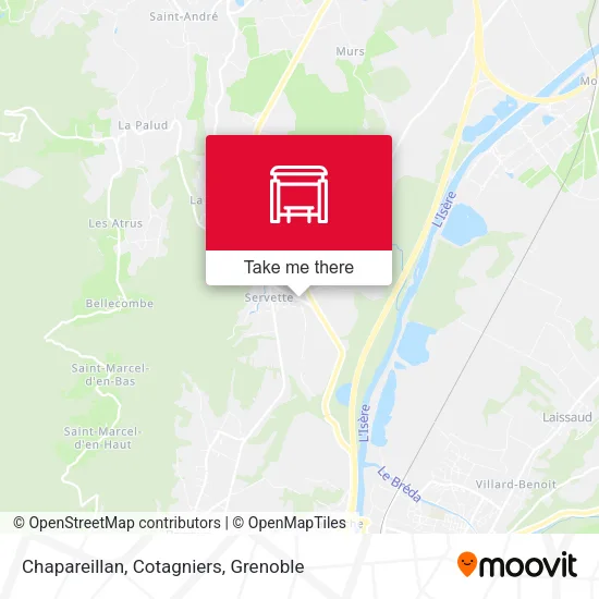 Chapareillan, Cotagniers map