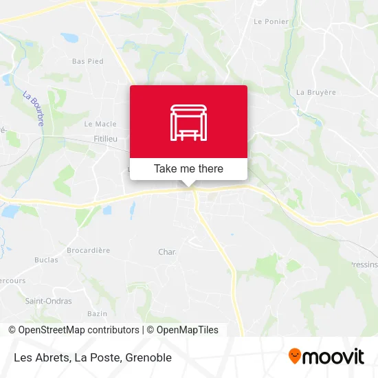 Les Abrets, La Poste map
