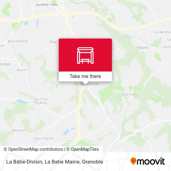 La Bâtie-Divisin, La Batie Mairie map