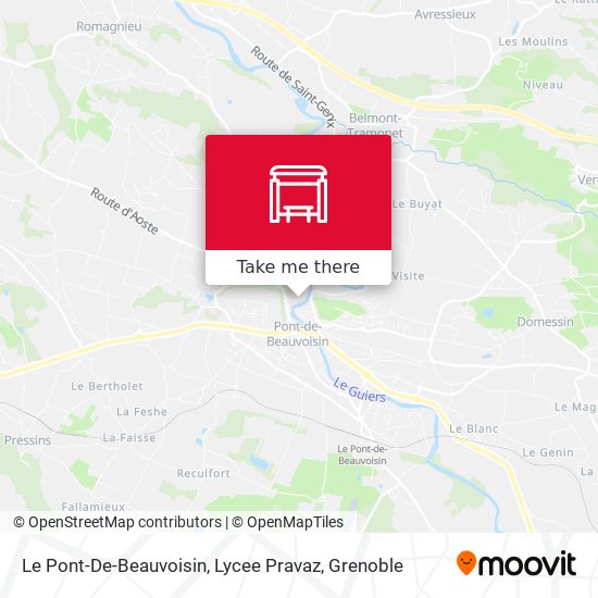 Le Pont-De-Beauvoisin, Lycee Pravaz map