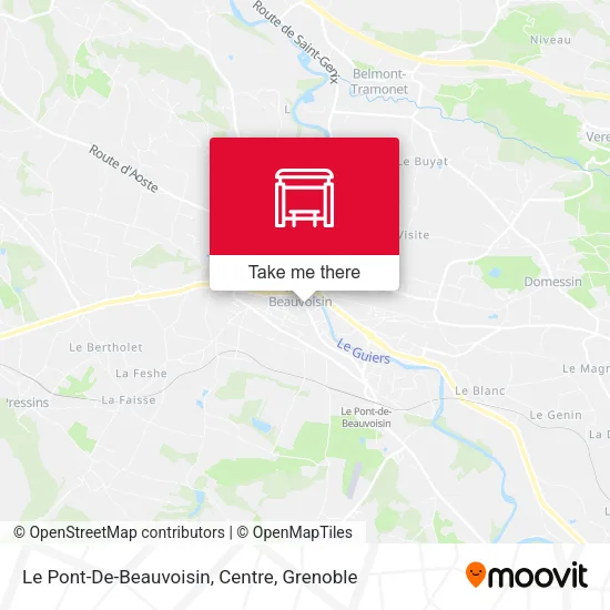 Le Pont-De-Beauvoisin, Centre map