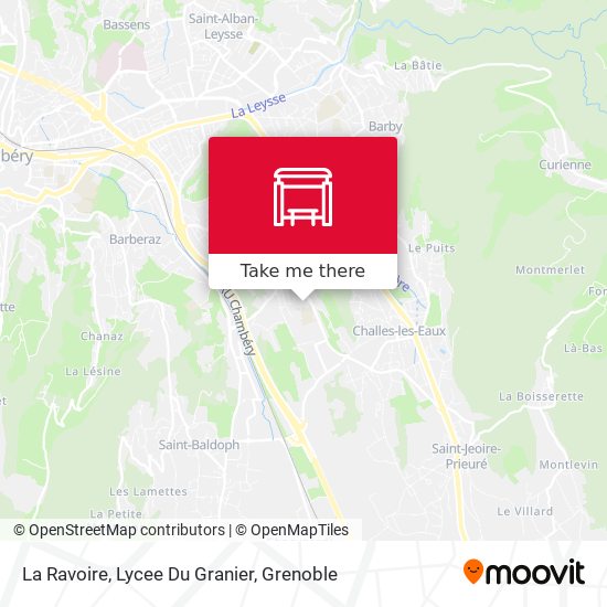 La Ravoire, Lycee Du Granier map