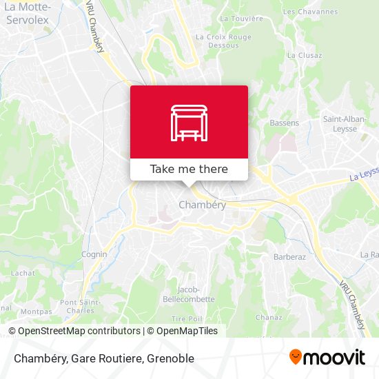 Chambéry, Gare Routiere map