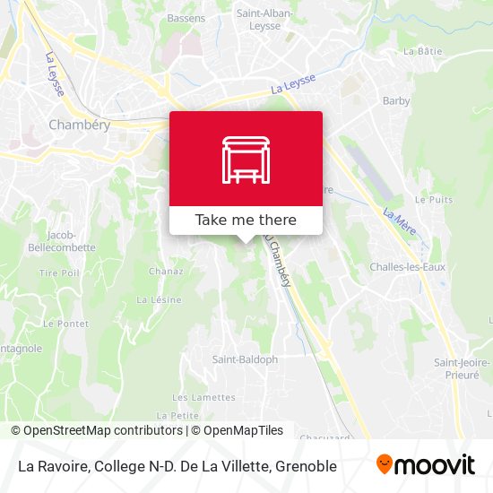 La Ravoire, College N-D. De La Villette map