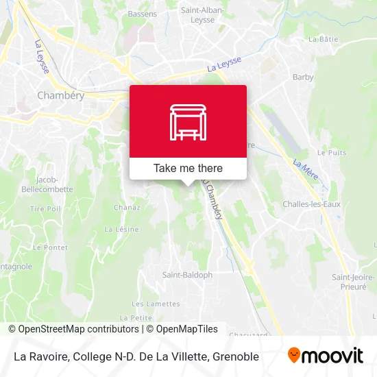La Ravoire, College N-D. De La Villette map