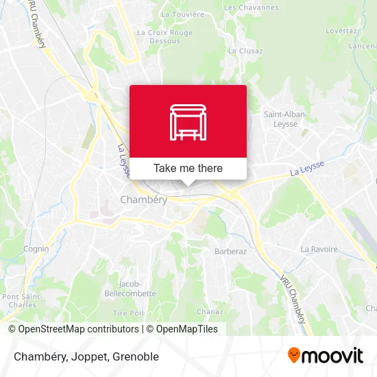 Chambéry, Joppet map