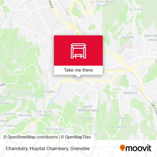 Chambéry, Hopital Chambery map