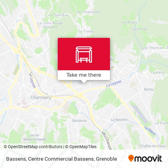 Bassens, Centre Commercial Bassens map