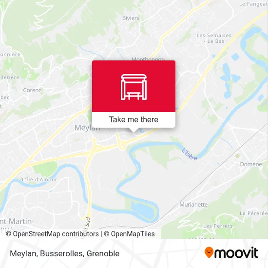 Meylan, Busserolles map