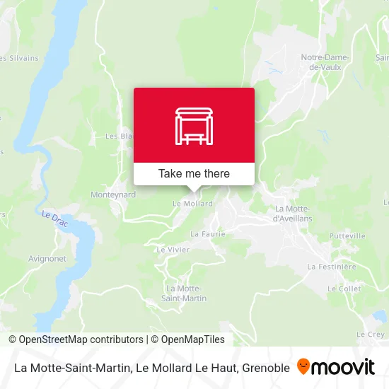 La Motte-Saint-Martin, Le Mollard Le Haut map
