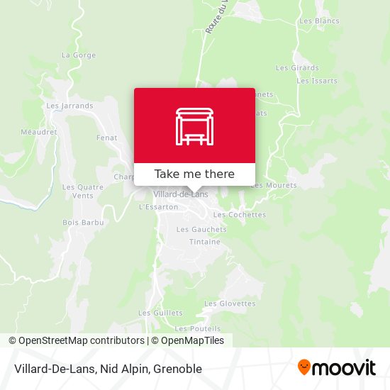 Villard-De-Lans, Nid Alpin map