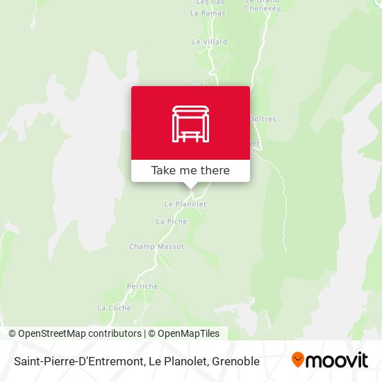 Saint-Pierre-D'Entremont, Le Planolet map