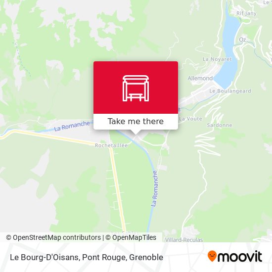 Le Bourg-D'Oisans, Pont Rouge map