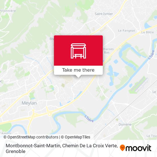 Montbonnot-Saint-Martin, Chemin De La Croix Verte map