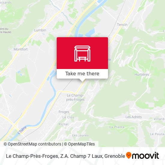 Le Champ-Près-Froges, Z.A. Champ 7 Laux map