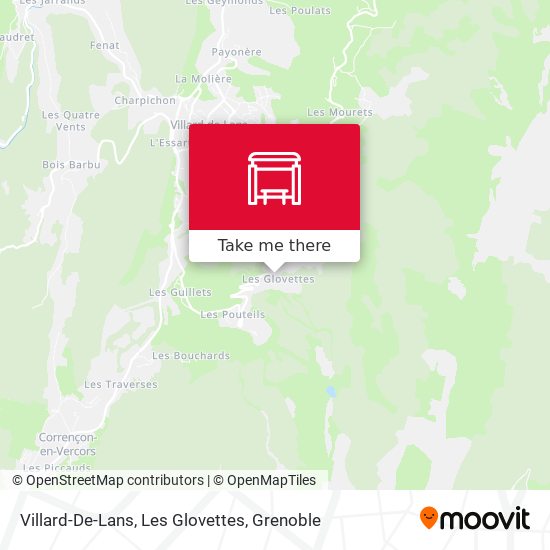 Villard-De-Lans, Les Glovettes map