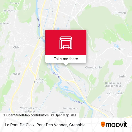 Le Pont-De-Claix, Pont Des Vannes map