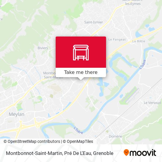 Montbonnot-Saint-Martin, Pré De L'Eau map