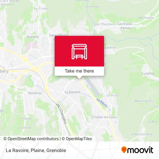 La Ravoire, Plaine map
