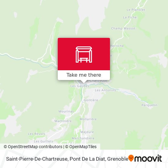 Saint-Pierre-De-Chartreuse, Pont De La Diat map