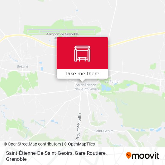 Saint-Étienne-De-Saint-Geoirs, Gare Routiere map