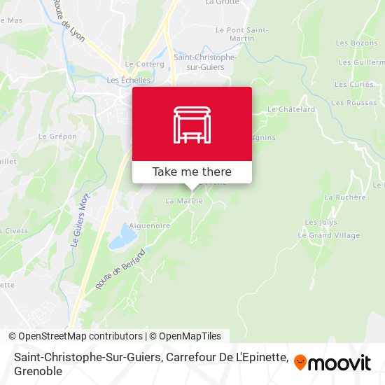 Saint-Christophe-Sur-Guiers, Carrefour De L'Epinette map