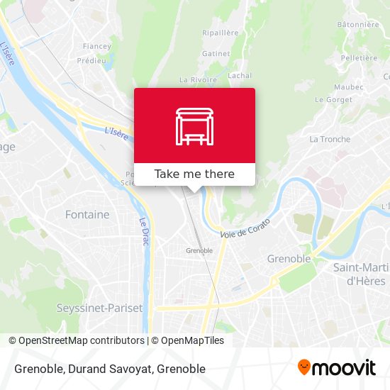 Grenoble, Durand Savoyat map