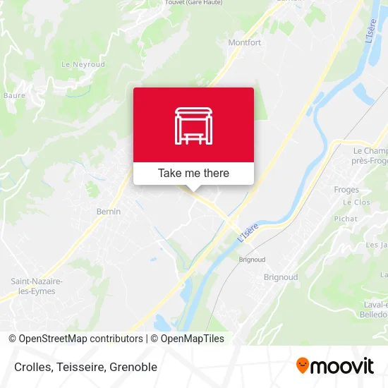 Crolles, Teisseire map
