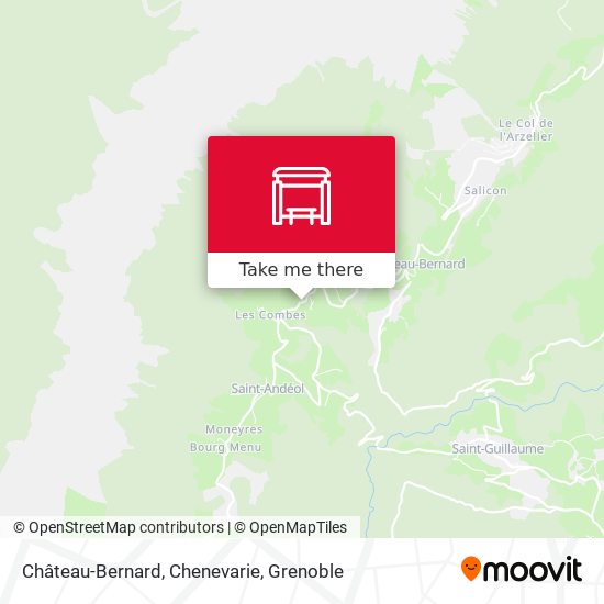 Château-Bernard, Chenevarie map