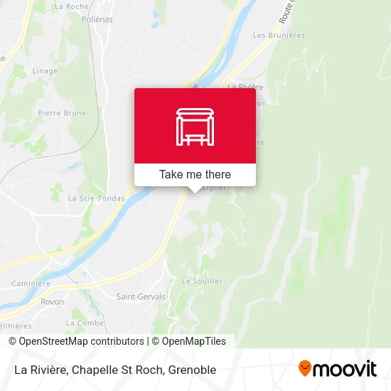 La Rivière, Chapelle St Roch map