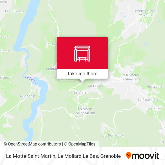 La Motte-Saint-Martin, Le Mollard Le Bas map