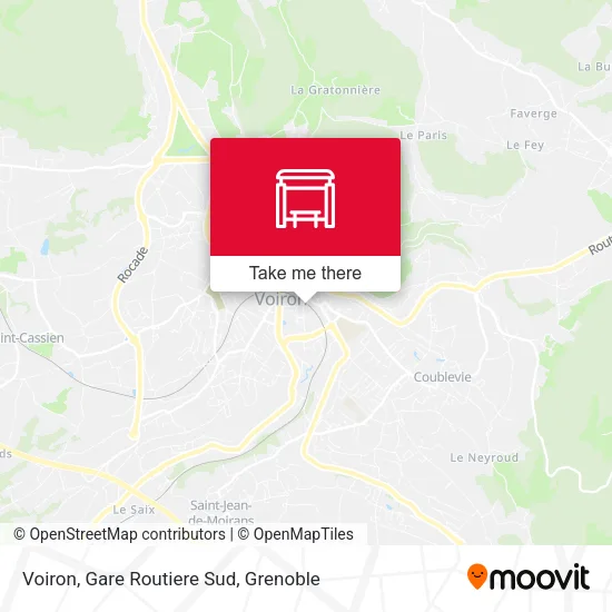 Voiron, Gare Routiere Sud map