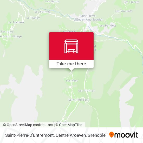 Saint-Pierre-D'Entremont, Centre Aroeven map