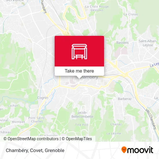 Chambéry, Covet map