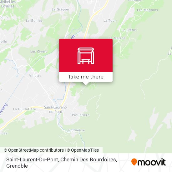 Saint-Laurent-Du-Pont, Chemin Des Bourdoires map