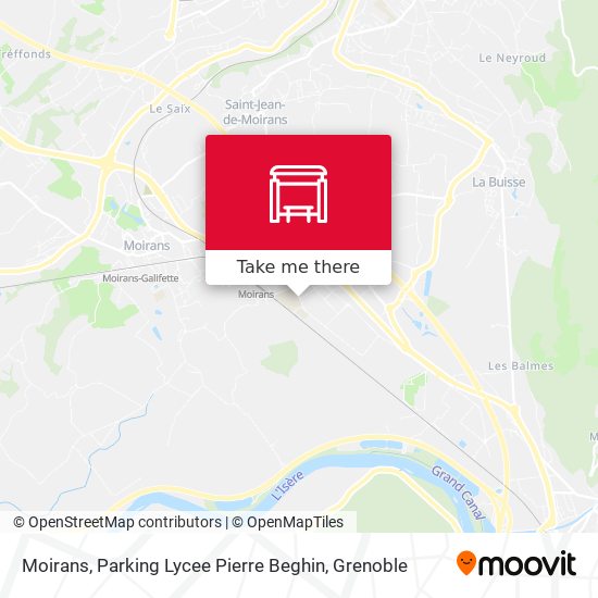 Moirans, Parking Lycee Pierre Beghin map