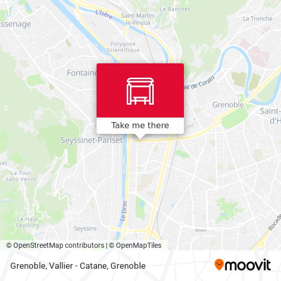 Grenoble, Vallier - Catane map