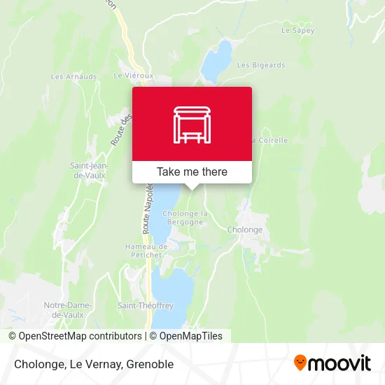 Cholonge, Le Vernay map