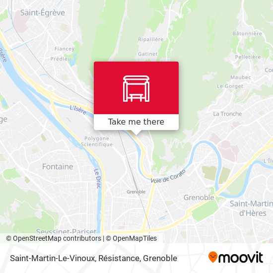 Saint-Martin-Le-Vinoux, Résistance map