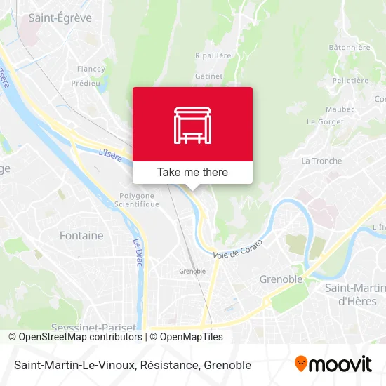 Saint-Martin-Le-Vinoux, Résistance map
