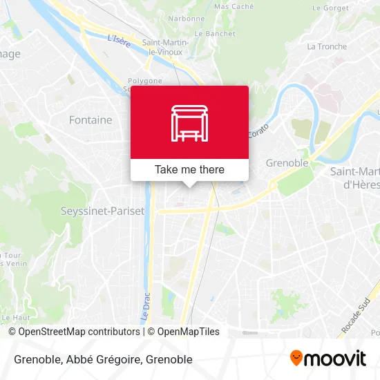 Grenoble, Abbé Grégoire map