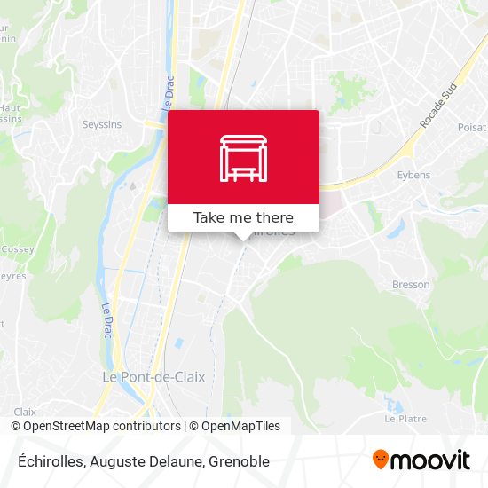 Échirolles, Auguste Delaune map