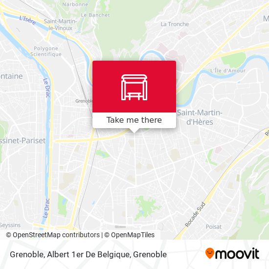 Grenoble, Albert 1er De Belgique map