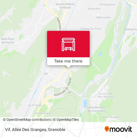 Vif, Allée Des Granges map