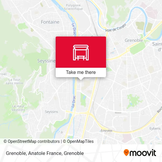 Grenoble, Anatole France map