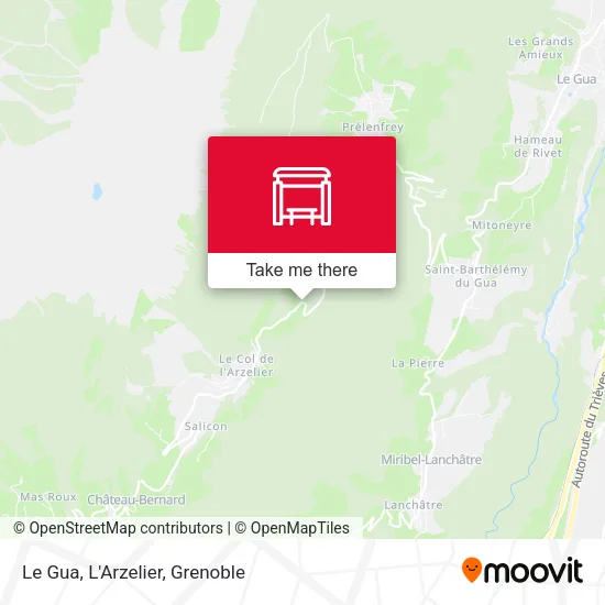Le Gua, L'Arzelier map
