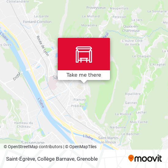 Saint-Égrève, Collège Barnave map