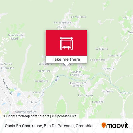 Quaix-En-Chartreuse, Bas De Petesset map